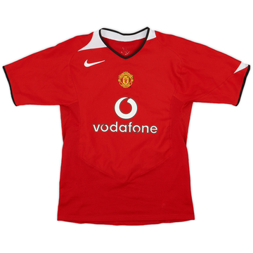 2004-06 Manchester United Home Shirt - 8/10 - (XL.Boys)