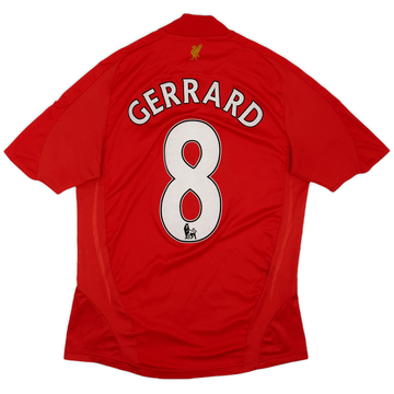 2008-10 Liverpool Home Shirt Gerrard #8 - 6/10 - (S)