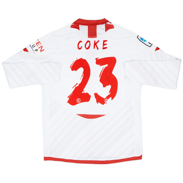 2013-14 Sevilla Match Issue Home L/S Shirt Coke #23