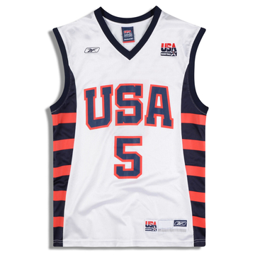 2004 USA Kidd #5 Reebok Jersey (Home) XL