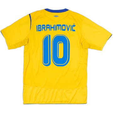 2005-06 Sweden Home Shirt Ibrahimovic #10 - 8/10 - (M)