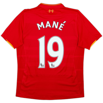 2016-17 Liverpool Home Shirt Mane #19 - 6/10 - (15-16 Years)