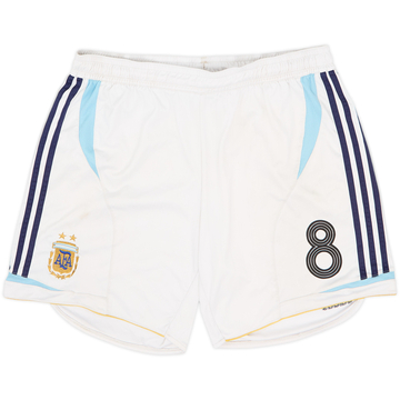 2006-07 Argentina Away Shorts #8 (Zanetti) - 4/10 - (XL)