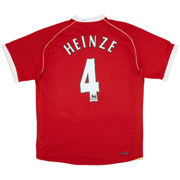 Camiseta de local del Manchester United 2006-07 Heinze #4 - 8/10 - (L)