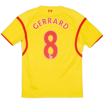 2014-15 Liverpool Away Shirt Gerrard #8 - 6/10 - (S)
