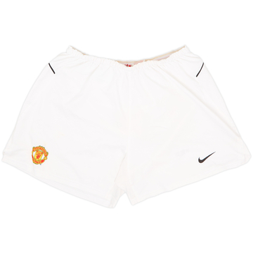 2002-04 Manchester United Home Shorts - 8/10 - (XXL)