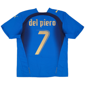 2006 Italy Home Shirt Del Piero #7