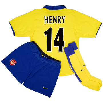 2003-05 Arsenal Away Full Kit Henry #14 - 7/10 - (S)