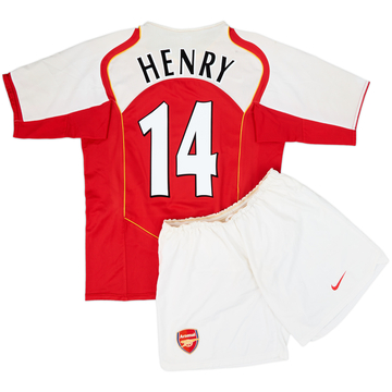 2004-05 Arsenal Home Shirt & Shorts Henry #14 - 8/10 - (L)