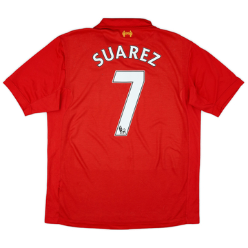 2012-13 Liverpool Home Shirt Suarez #7VS
