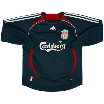 2006-07 Liverpool GK Shirt - 8/10 - (XL.Boys)