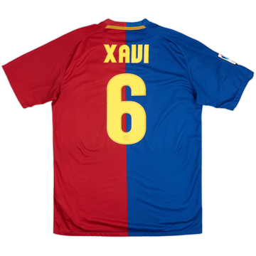 2008-09 Barcelona Home Shirt Xavi #6 - 9/10 - (M)