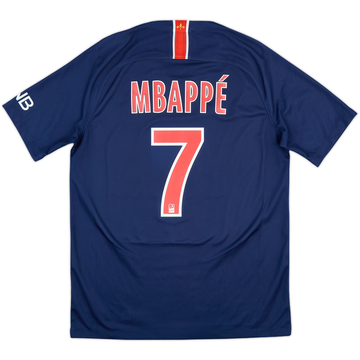 2018-19 Paris Saint-Germain Home Shirt Mbappe #7 - 10/10 - (M)