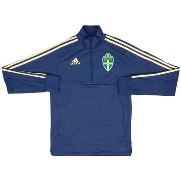 2017-18 Sweden adidas 1/4 Zip Training Top - 9/10 - (XS)