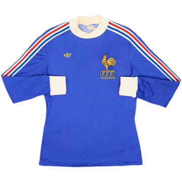 1978-80 France World Cup Home L/S Shirt - 8/10 - (S)