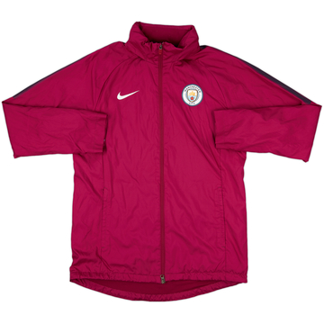 2017-18 Manchester City Nike Hooded Rain Jacket - 8/10 - (L)
