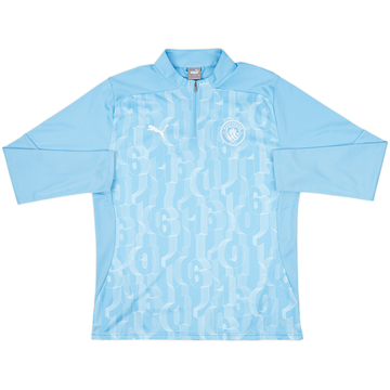 2024-25 Manchester City Puma 1/4 Zip Training Top - 8/10 - (L)