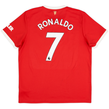 2021-22 Manchester United Home Shirt Ronaldo #7 - 9/10 - (XL)