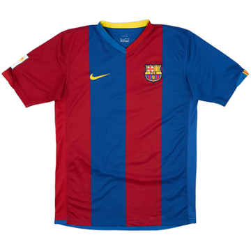 2006-07 Barcelona Home Shirt Motta #3 - 5/10 - (XL.Boys)