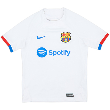 2023-24 Barcelona Away Shirt - 7/10 - (M.Boys)