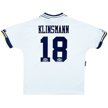 1993-95 Tottenham Home Shirt Klinsmann #18 - 9/10 - (XL)