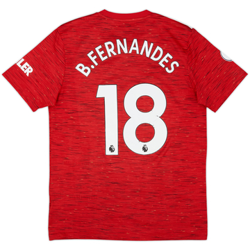 2020-21 Manchester United Home Shirt B.Fernandes #18 - 6/10 - (M)