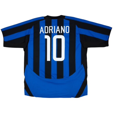2003-04 Inter Milan Home Shirt Adriano #10 - 8/10 - (XXL)