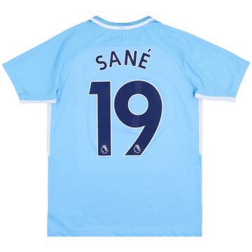 2017-18 Manchester City Home Shirt Sane #19 - 7/10 - (XL.Boys)