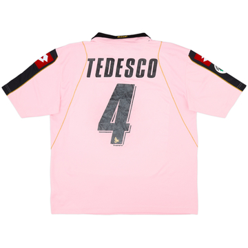 2009-10 Palermo Home Shirt Tedesco #4 - 5/10 - (L)
