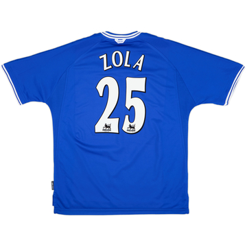 1999-01 Chelsea Home Shirt Zola #25 - 9/10 - (XL)