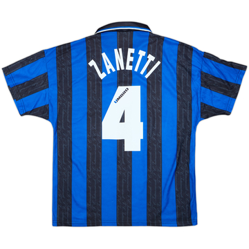 1996-97 Inter Milan Home Shirt Zanetti #4 - 6/10 - (M)