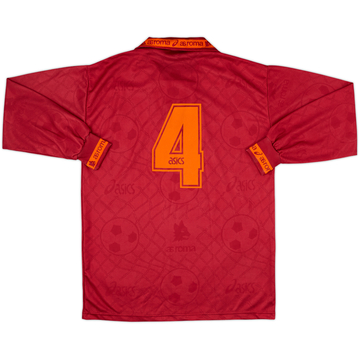 1994-95 Roma Match Issue Home L/S Shirt #4
