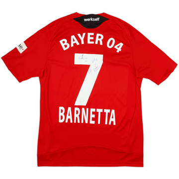 2009-10 Bayer Leverkusen Signed Home Shirt Barnetta #7 - 5/10 - (M)