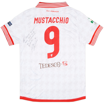 2016-17 Perugia Signed Match Issue Away Shirt Mustacchio #9