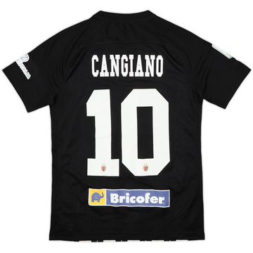 2020-21 Ascoli Match Issue Home Shirt Cangiano #10
