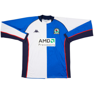 2002-03 Blackburn Match Issue Home L/S Shirt #10