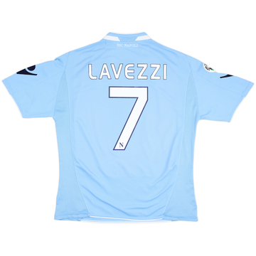 2009-10 Napoli Home Shirt Lavezzi #7 - 6/10 - (L)