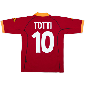 2001-02 Roma Camiseta Local Totti #10 - 7/10 - (M)