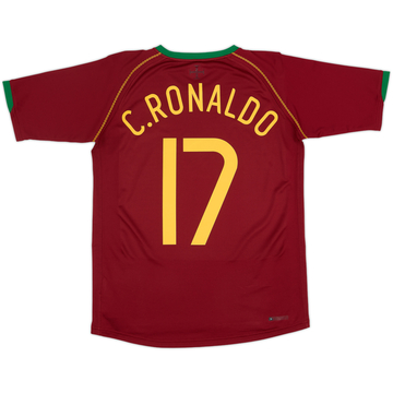 2006-08 Portugal Home Shirt C.Ronaldo #17 - 8/10 - (S)