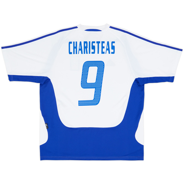 2004-06 Greece Away Shirt Charisteas #9 - 9/10 - (L)