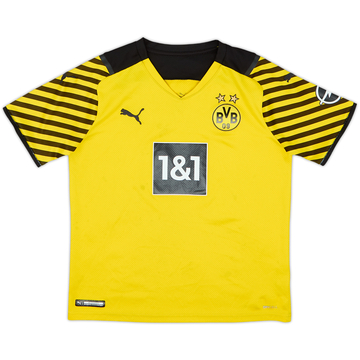 2021-22 Borussia Dortmund Home Shirt - 5/10 - (11-12 Years)