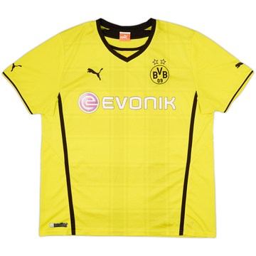 2013-14 Borussia Dortmund Home Shirt - 4/10 - (XXL)