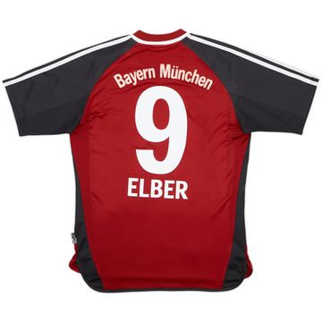 2001-02 Bayern Munich Home Shirt Elber #9 - 6/10 - (XL.Boys)