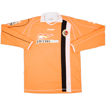 2012-13 Ascoli Match Issue Away L/S Shirt #6