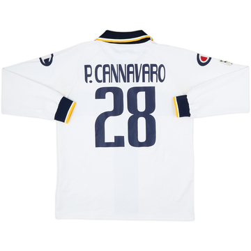 2005-06 Parma Match Issue Away L/S Shirt P. Cannavaro #28
