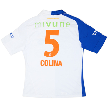 2010-12 Grasshoppers Match Issue Home Shirt Colina #5