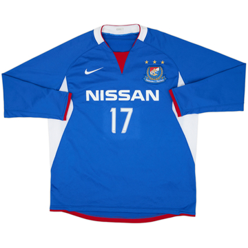 2008-09 Yokohama Marinos Home L/S Shirt #17 - 8/10 - (XL)