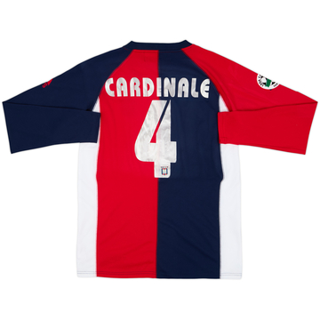 2005-06 Crotone Match Issue Home L/S Shirt Cardinale #4