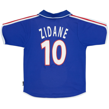 2000-02 France Home Shirt Zidane #10 - 8/10 - (XS)