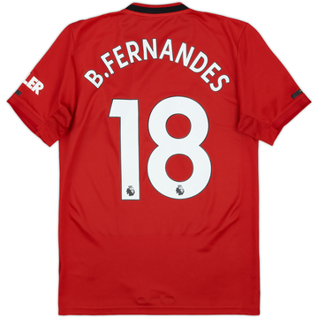 2019-20 Manchester United Home Shirt B.Fernandes #18 - 5/10 - (S)